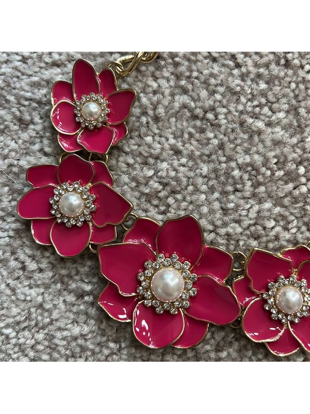 Unbranded Pink Flower Statement necklace